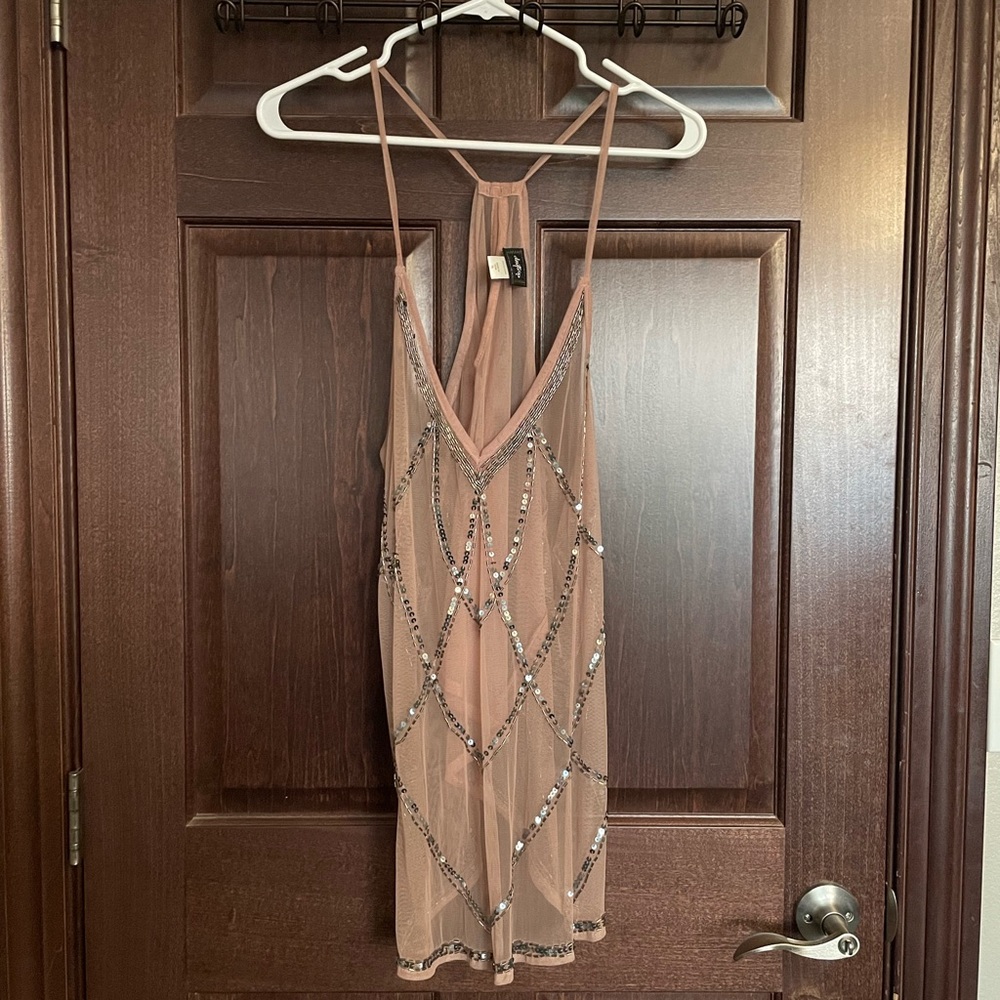 Daytrip XL beaded peach tank top.